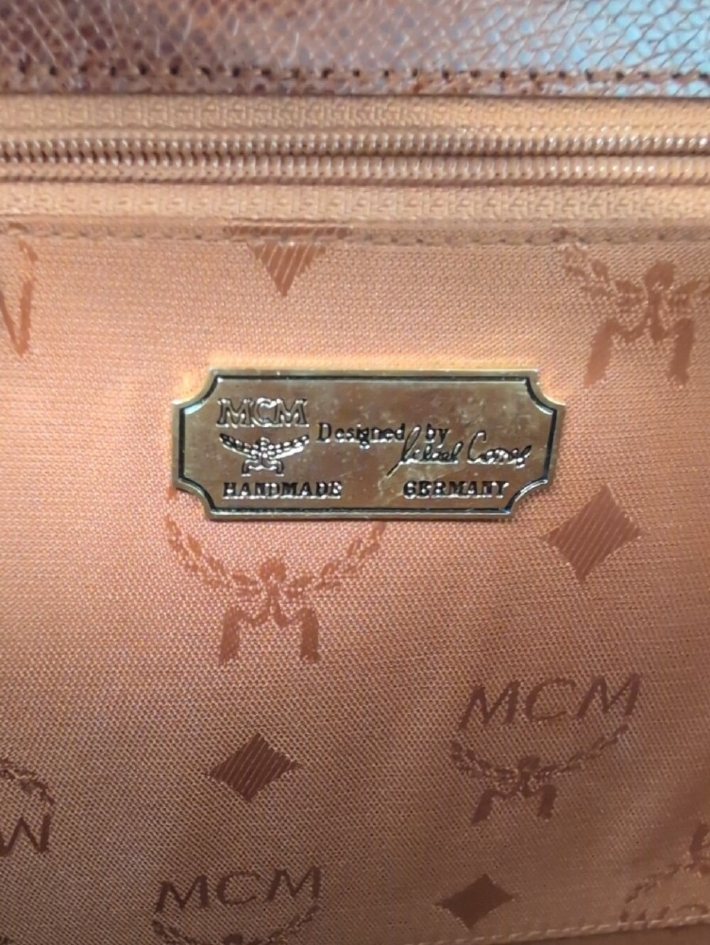 MCM Vintage Structured Top-Handle Satchel Bag Made In Germany - Picture 9 of 14
